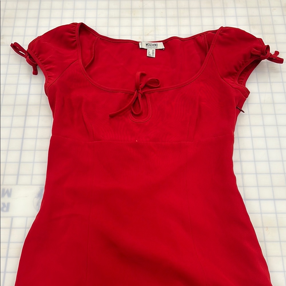 Moschino midi Dress with Bow Detail